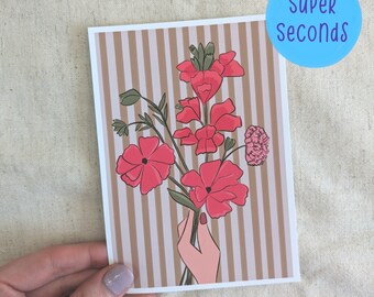 SUPER SECONDS FESTIVAL - A6 Floral bouquet mini print (sample print)