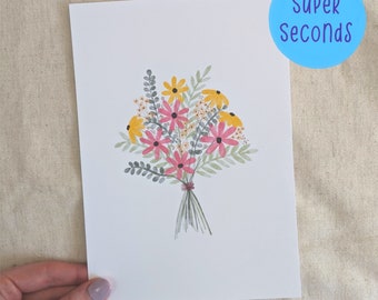 SUPER SECONDS FESTIVAL - A5 watercolour bouquet (sample print)