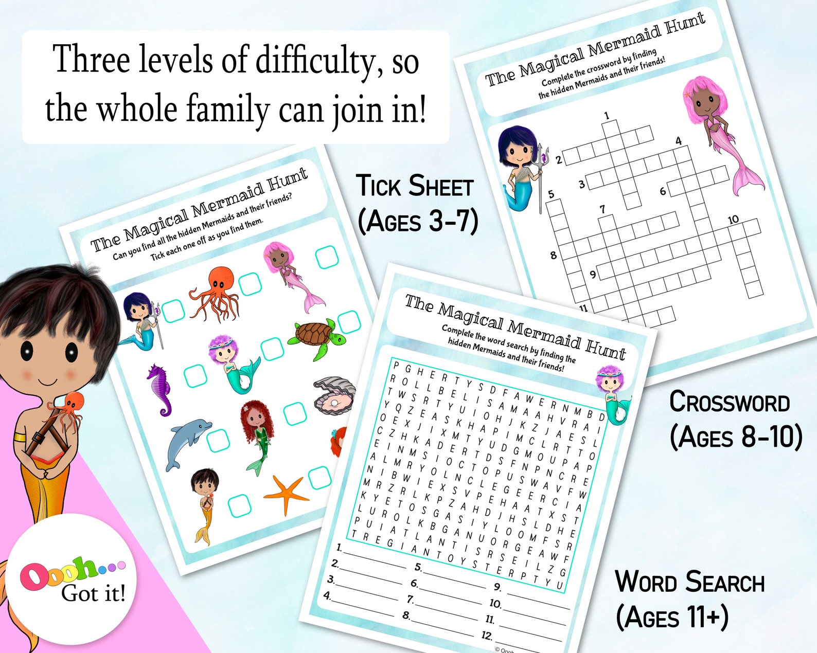 Mermaid Scavenger Hunt a Cute Printable Under the Sea Picture - Etsy UK