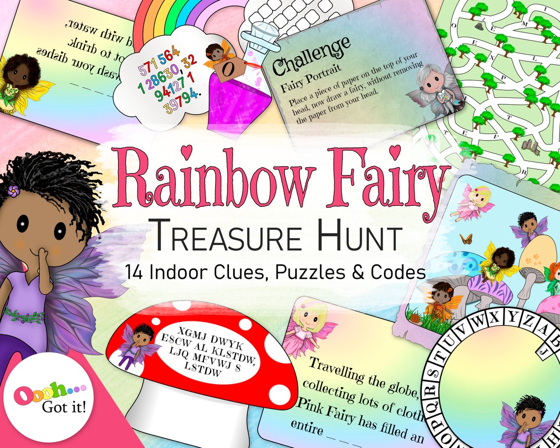 Fairy Treasure Hunt a Printable Indoor Scavenger Hunt With - Etsy UK