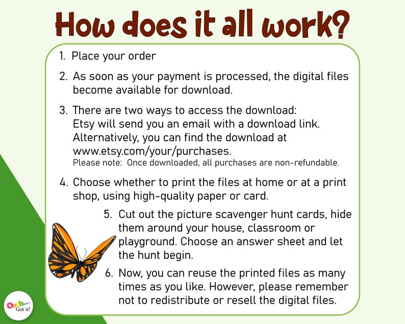 Bug Scavenger Hunt, a Printable Creepy Crawler Picture Matching Game ...