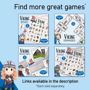 Viking Scavenger Hunt, A Fun Printable Picture Game for Kids to Explore ...