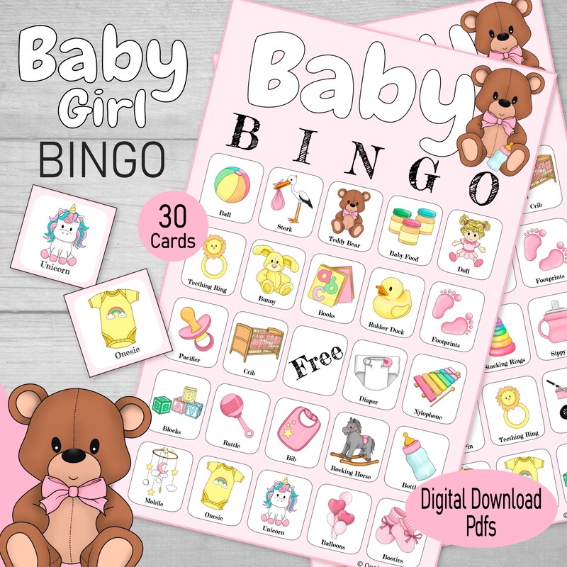 Baby Shower Bingo - Etsy