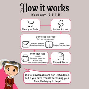The Tudors Bingo, a British History game featuring Henry VIII & his Six Wives, a printable party game, kids activity or classroom resource image 6
