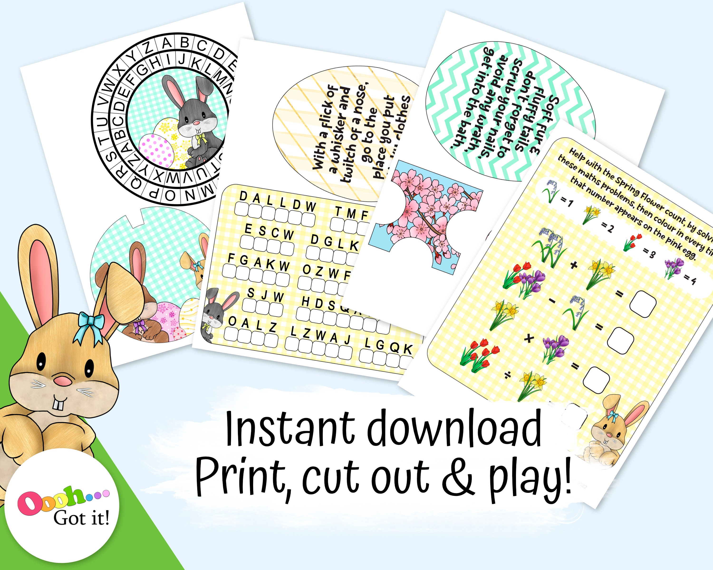 Easter Egg Scavenger Hunt For Kids Printable