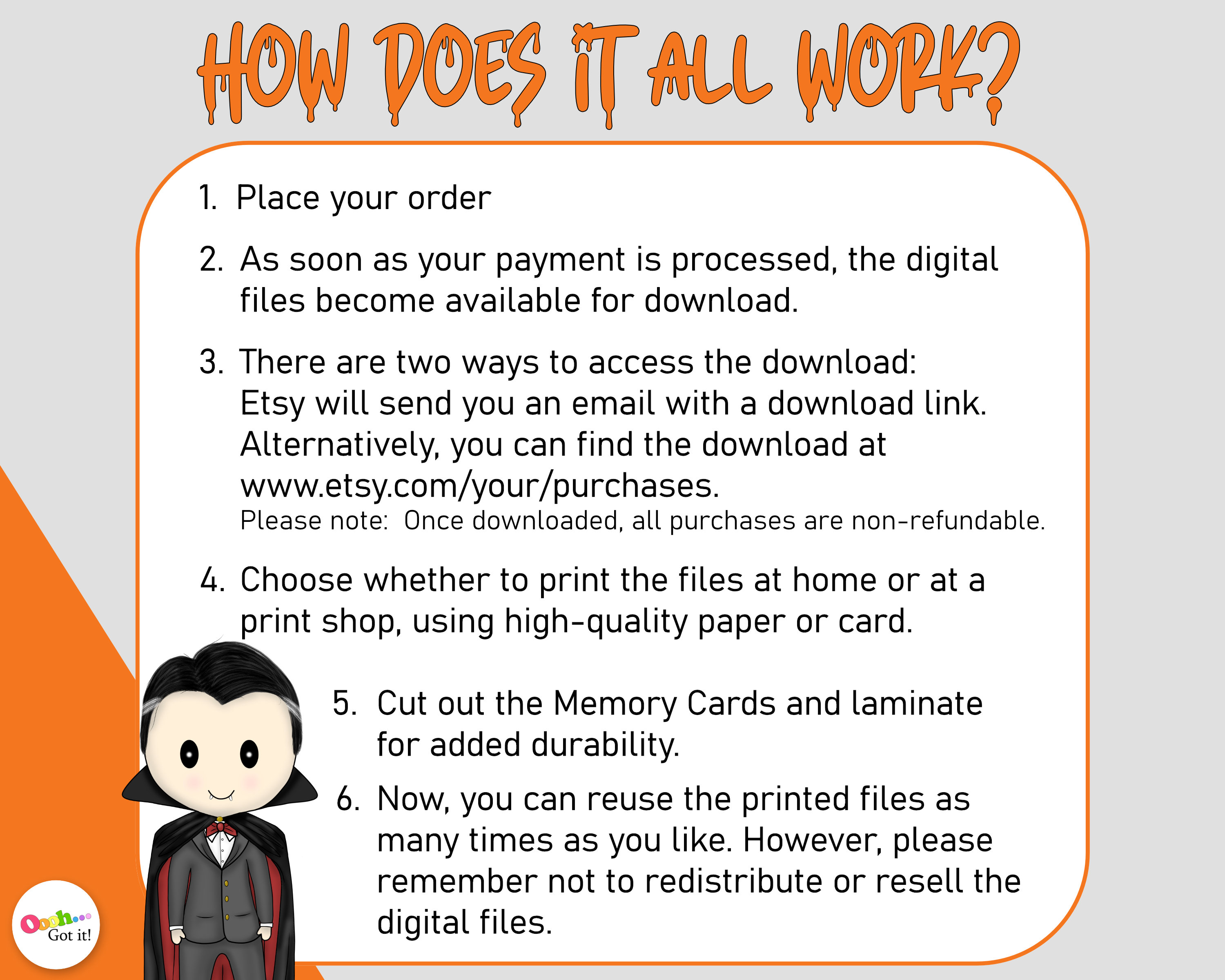 Halloween Memory Cards a Printable Picturematching Game for Etsy UK