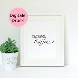 Em primeiro lugar, pôster de café para imprimir / pôster para impressão / DECLARAÇÃO / pôster de café / imprimir / imprimir / pôster com dizer / pôster de citação