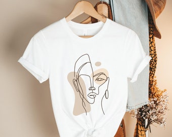 Line Drawing T Shirt Etsy