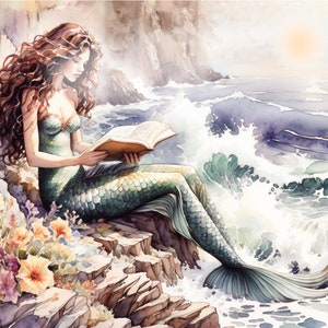 Title: Marinella's Knowingness,  Art Series, Mermaid Marinella