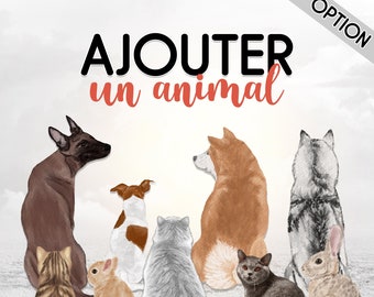 Option Ajouter Un Animal | Affiche Personnalisée | Mug Personnalisé