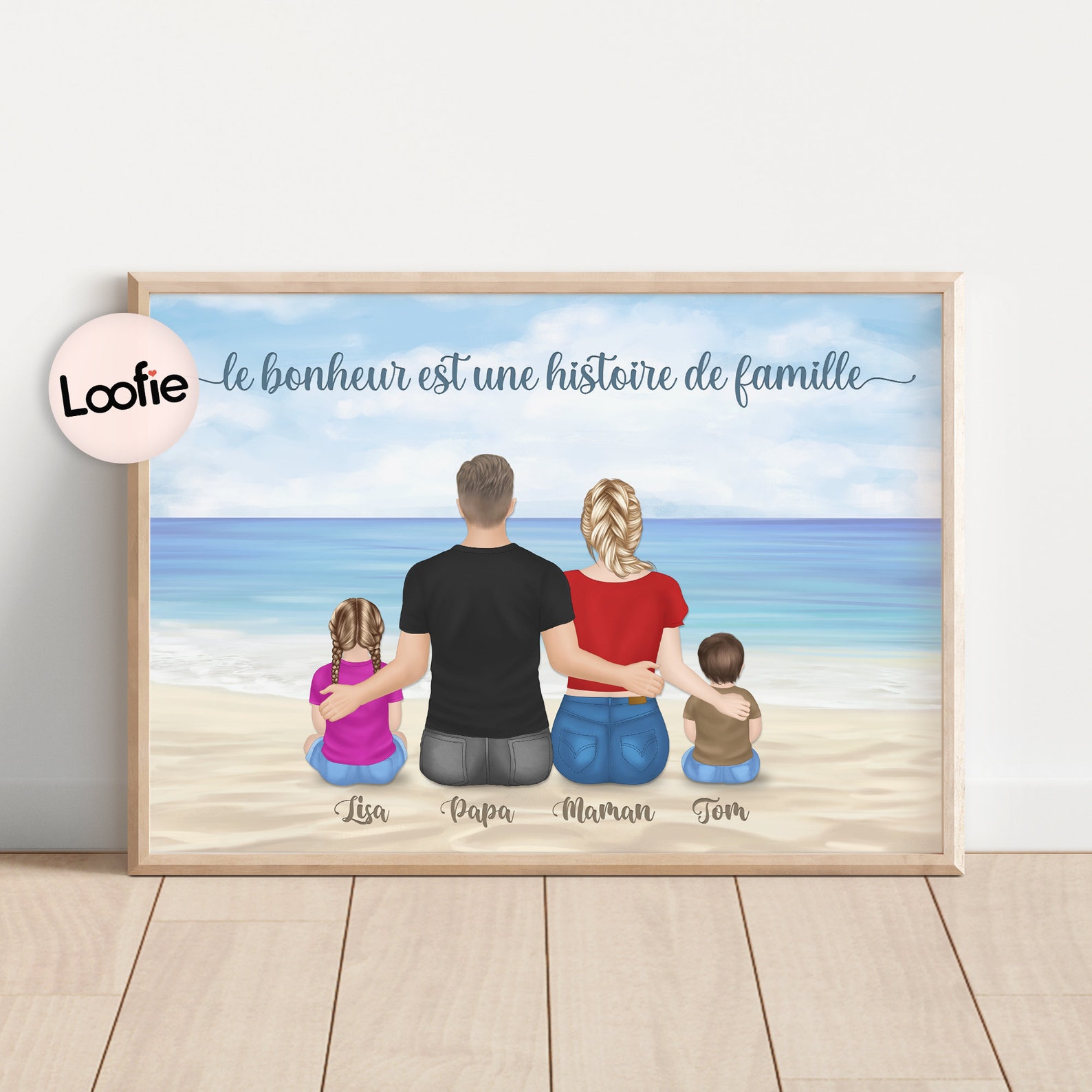 thumbnail image 2 of Poster Personnalisé "Notre Maison 2 of 10