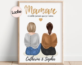 Fête des mères personnalisé | Cadeau pour maman anniversaire | Cadeau personnalisé maman