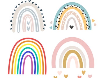 Download Pastel Rainbow Svg Etsy