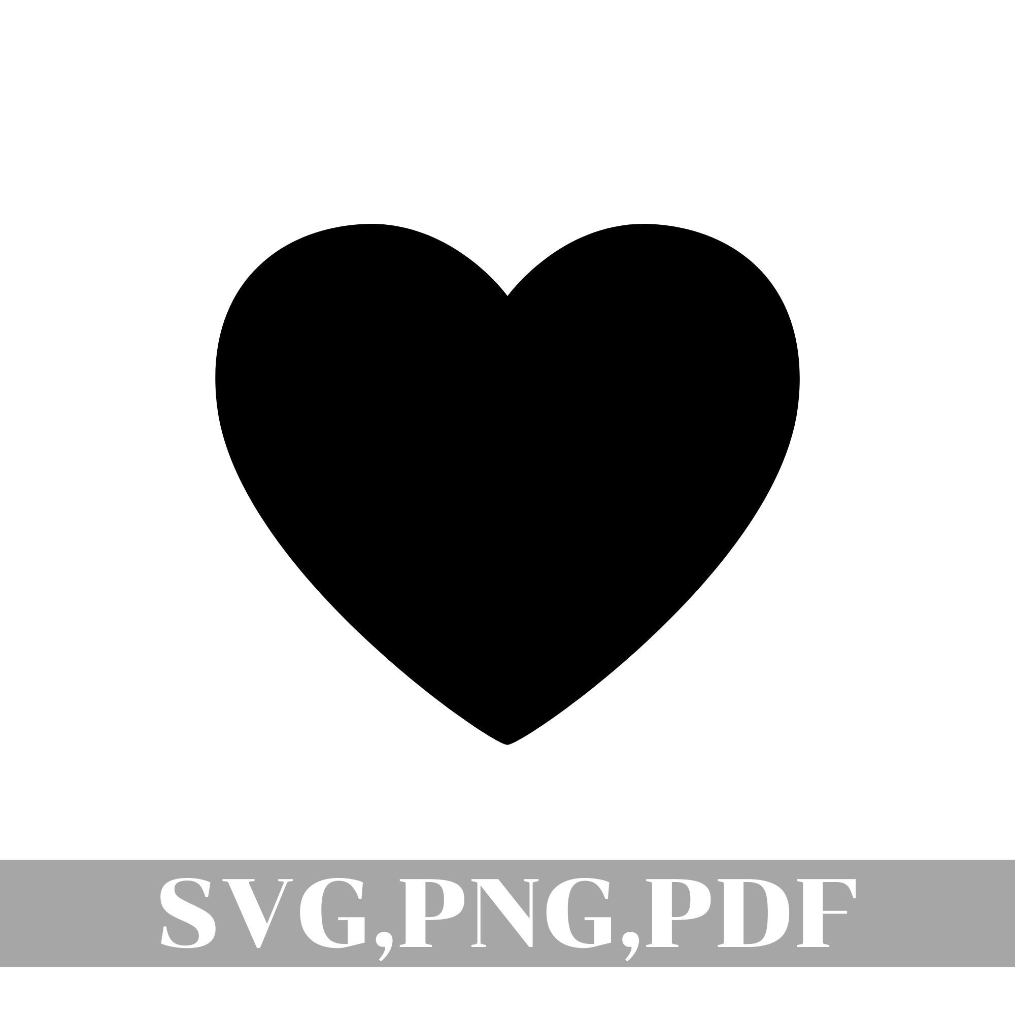 Heart SVG Cut File Instant Download / Vinyl & Craft Cutting | Etsy UK