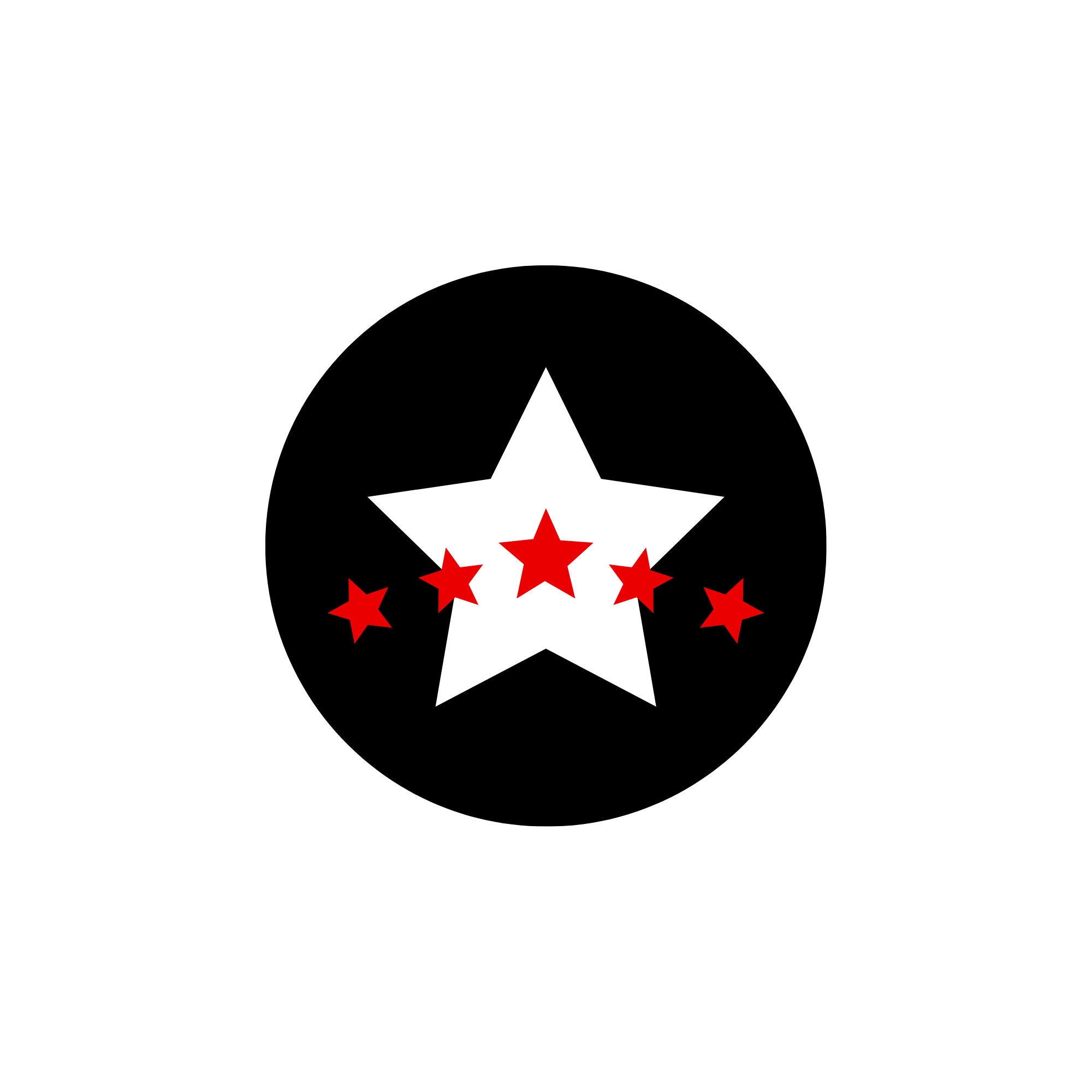 The star Instant Downloads in Black & Red 2SVG 2PNG2PDF Etsy