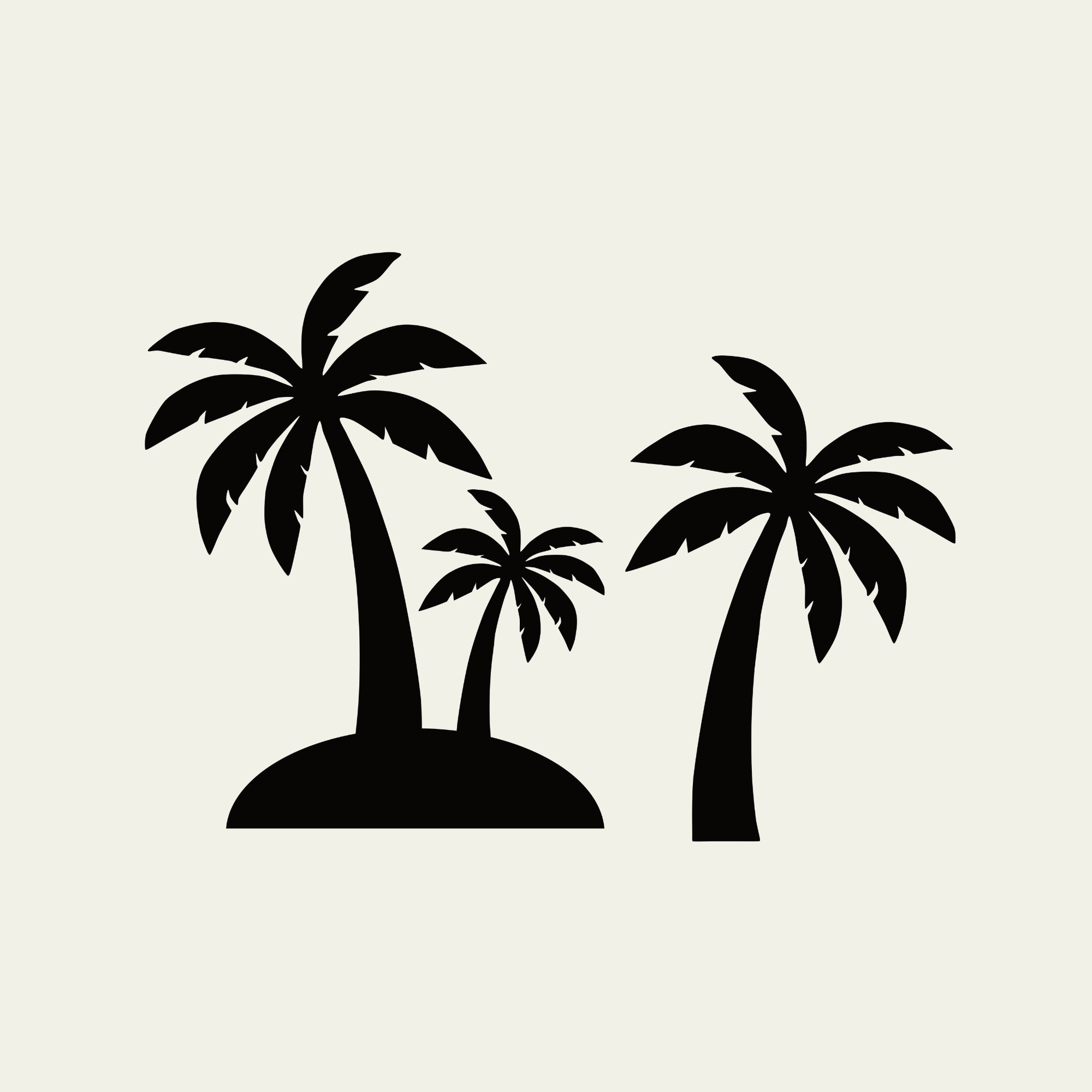 Palm Tree Silhouette Svg Bundle Palm Tree Clipart Pngpdfsvg - Etsy