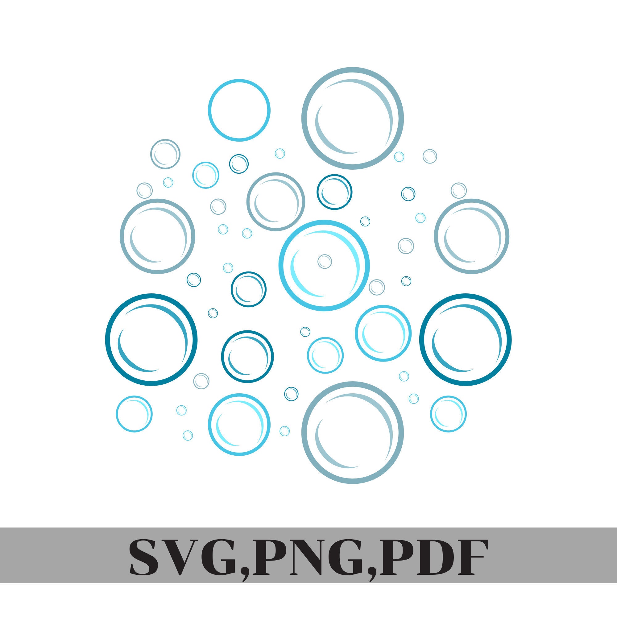Bubbles Bundle Svg Png Pdf/bubble Svg/bubble Clipart/blowing Etsy