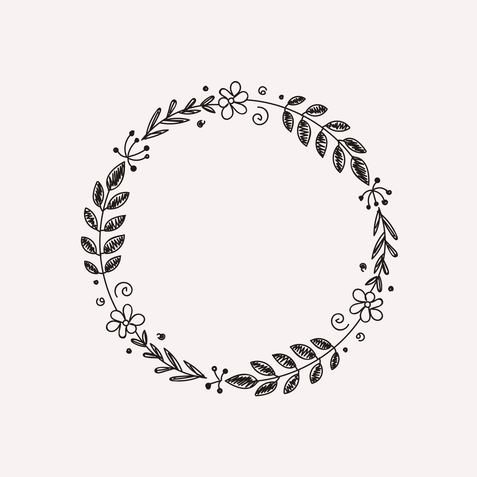Wreath SVG Bundle Floral Wreaths svg Wedding Wreath svg | Etsy