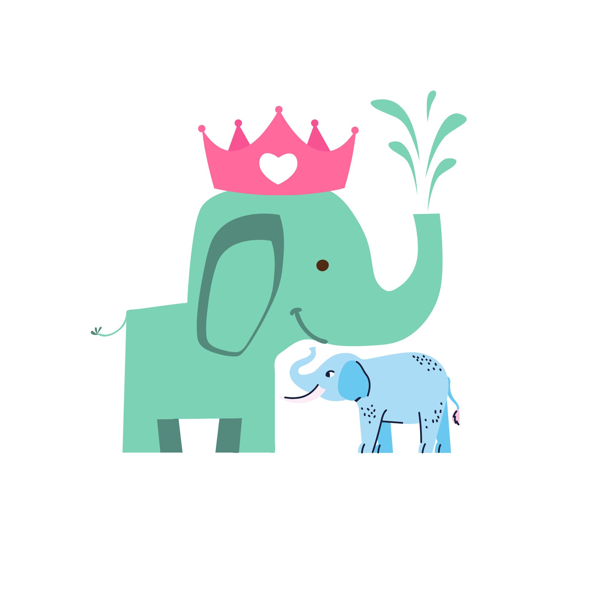 Baby Elephant SVG Baby Boy Cut Elephant Clipart Baby Etsy