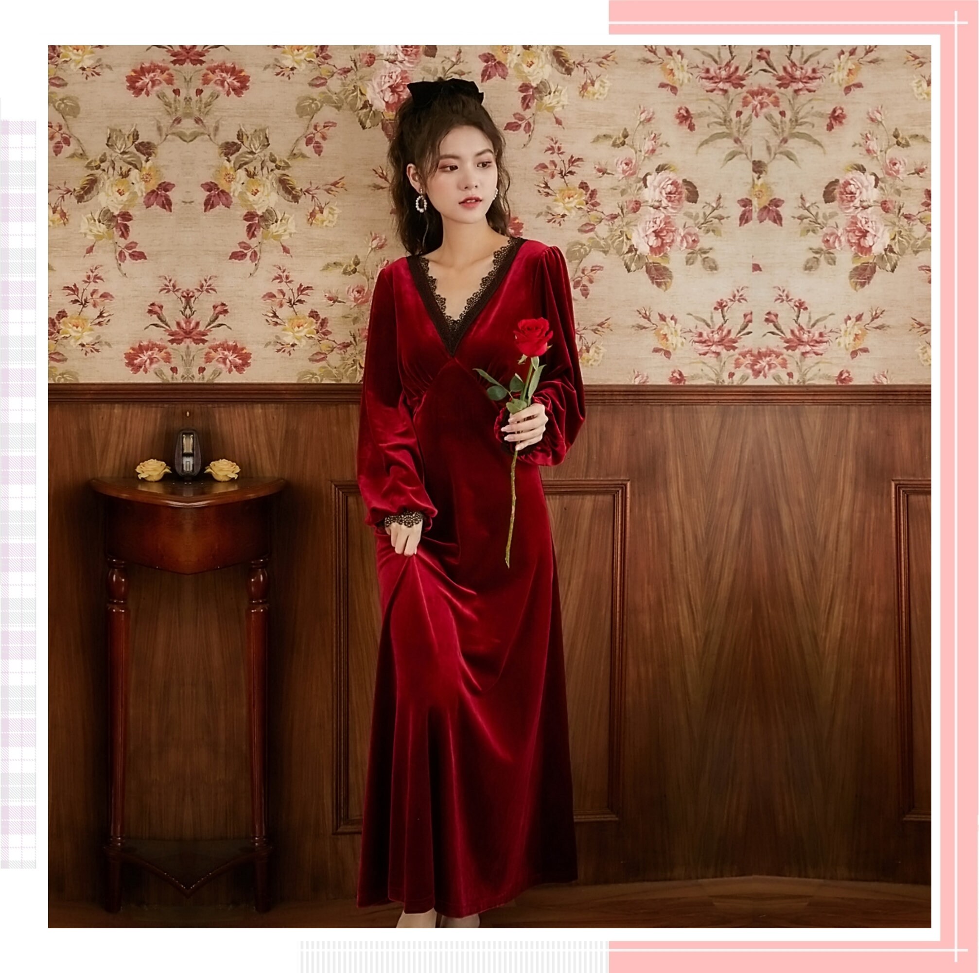 warm long sleeve nightdress