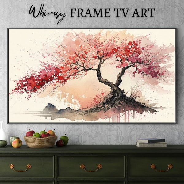 Japandi Minimalist Samsung Frame TV Art 4K - Summer Spring Samsung Tv Art [Roku] [Fire Tv] [Chromecast] [Apple] [Vizio]