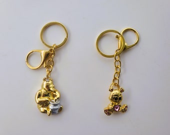 Bear & Horse Keychains: Winnie the Pooh Stocking Stuffer