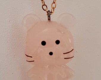 Handblown Glass Mouse Necklace