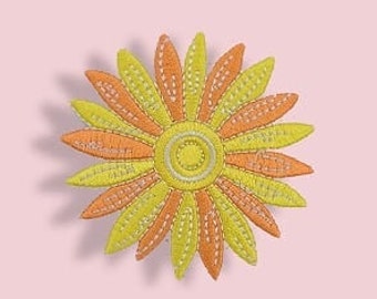 sunflower iron on patch embroidered clothe patch for clothing garment apparel BR sunflower iron on patch embroidered clothe patch for clothing garment apparel BR