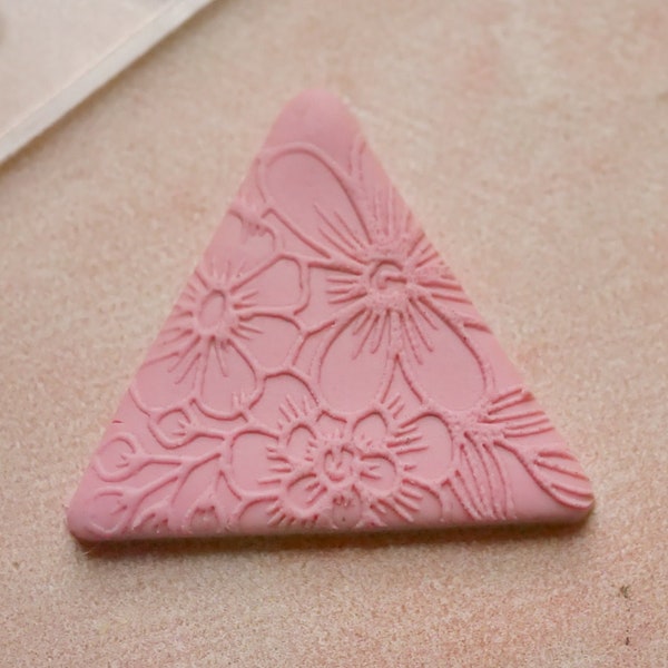 Floral Arrangement Acrylic Stamp | Stamp for Clay  | Polymer Clay Stamp