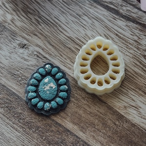 Western Stone Polymer Clay Cutter: DIY Earring Tool (1.65 in)