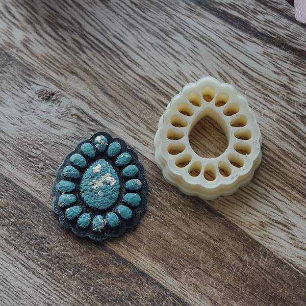 Western Stone Polymer Clay Cutter: DIY Earring Tool (1.65 in)
