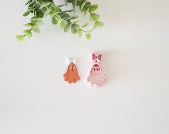Ghost with Bow Polymer Clay Cutter Set: Halloween Earring Tools