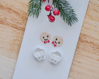 Mirror Gingerbread Earring Cutter Set: Holiday Polymer Clay Cutters