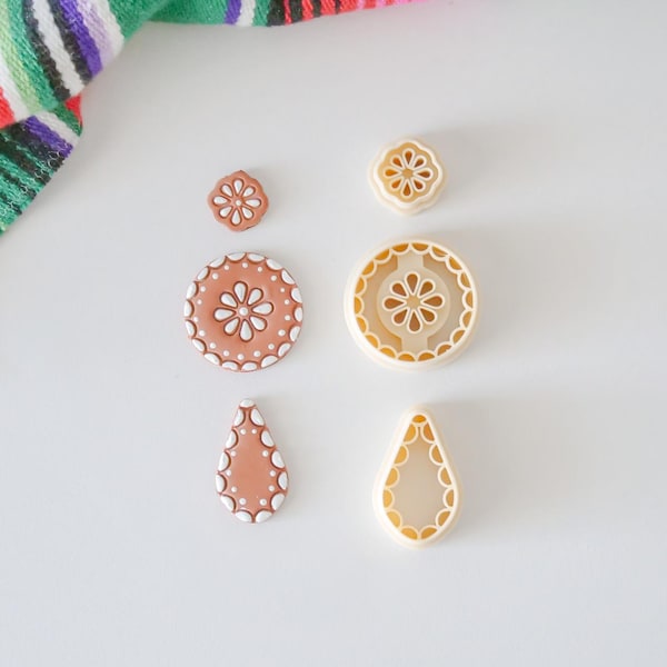 Talavera Polymer Clay Cutter Set: Jewelry & Craft Tools