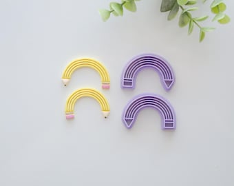 Pencil Polymer Clay Cutter Set: 2" Arch Mirror Cutters
