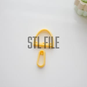 Polymer clay cutter STL,  STL File for 3D Printing, clay cutter STL File, Polymer Clay Tool, digital download, digital
