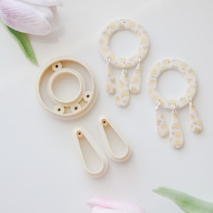 Round Donut Polymer Clay Cutter Set: DIY Earring Tools