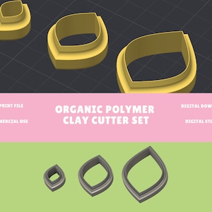 Polymer clay cutter STL,  STL File for 3D Printing, clay cutter STL File, Polymer Clay Tool, digital download, digital