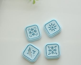Talavera Polymer Clay Cutter: 3D Printed Earring Tool (1.25 in)