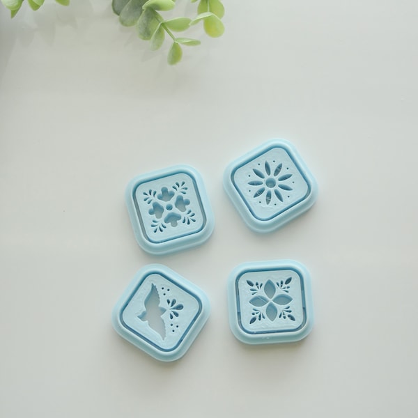 Talavera Polymer Clay Cutter: 3D Printed Earring Tool (1.25 in)