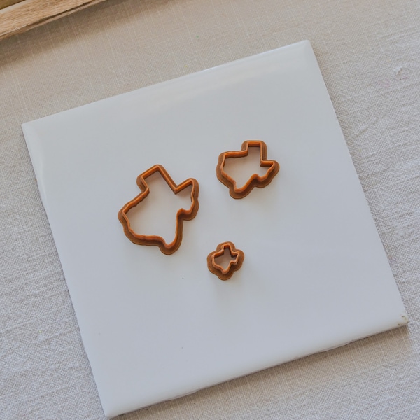 Texas, polymer clay cutter, polymer clay tools, clay cutter, clay earring cutter