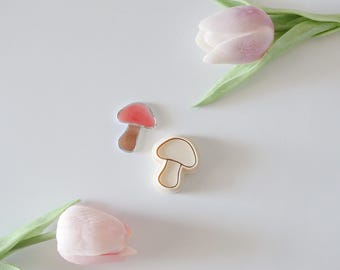 Mushroom Polymer Clay Cutter: Stained Glass Effect Earring Mold