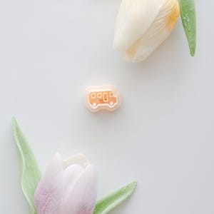 School Bus Polymer Clay Cutter: Stud Earring Size