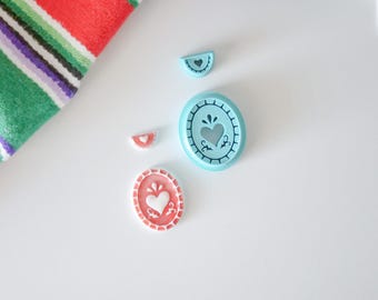 Talavera Polymer Clay Cutter: 3D Printed Earring Tool (1.70 inches