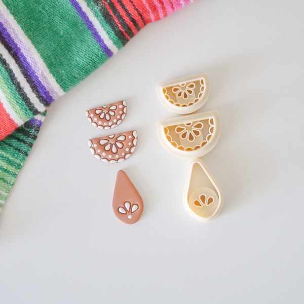 Talavera Polymer Clay Cutter Set: 3 Unique Shapes