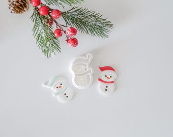 Snowman Polymer Clay Cutter Set: Holiday Craft Tools
