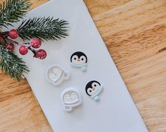Penguin Earring Cutter Set | Winter Holiday Polymer Clay Cutters