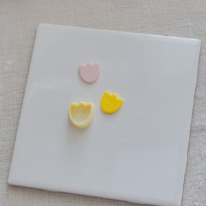 clay cutters, clay cutter, flower cutter, , tulip polymer clay cutter, flower clay cutter, polymer clay cutters, clay earrings cutter