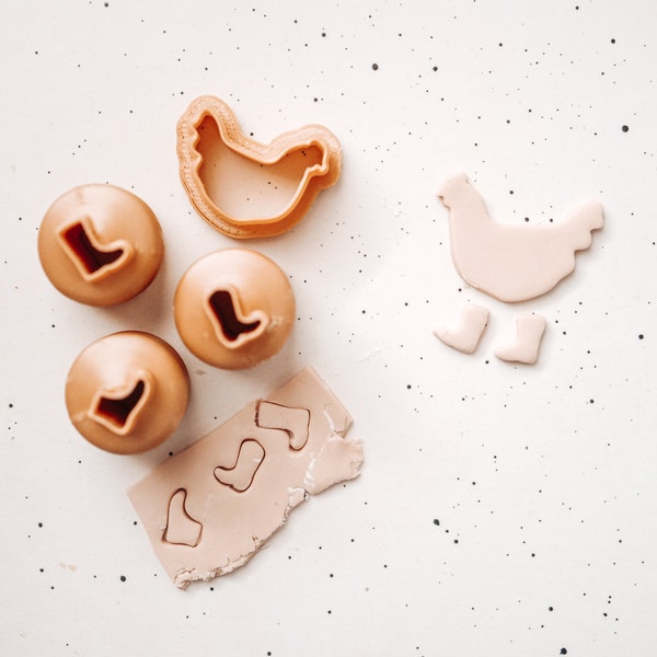 chicken clay cutter, polymer clay cutters, clay cutters, clay cutters for polymer clay