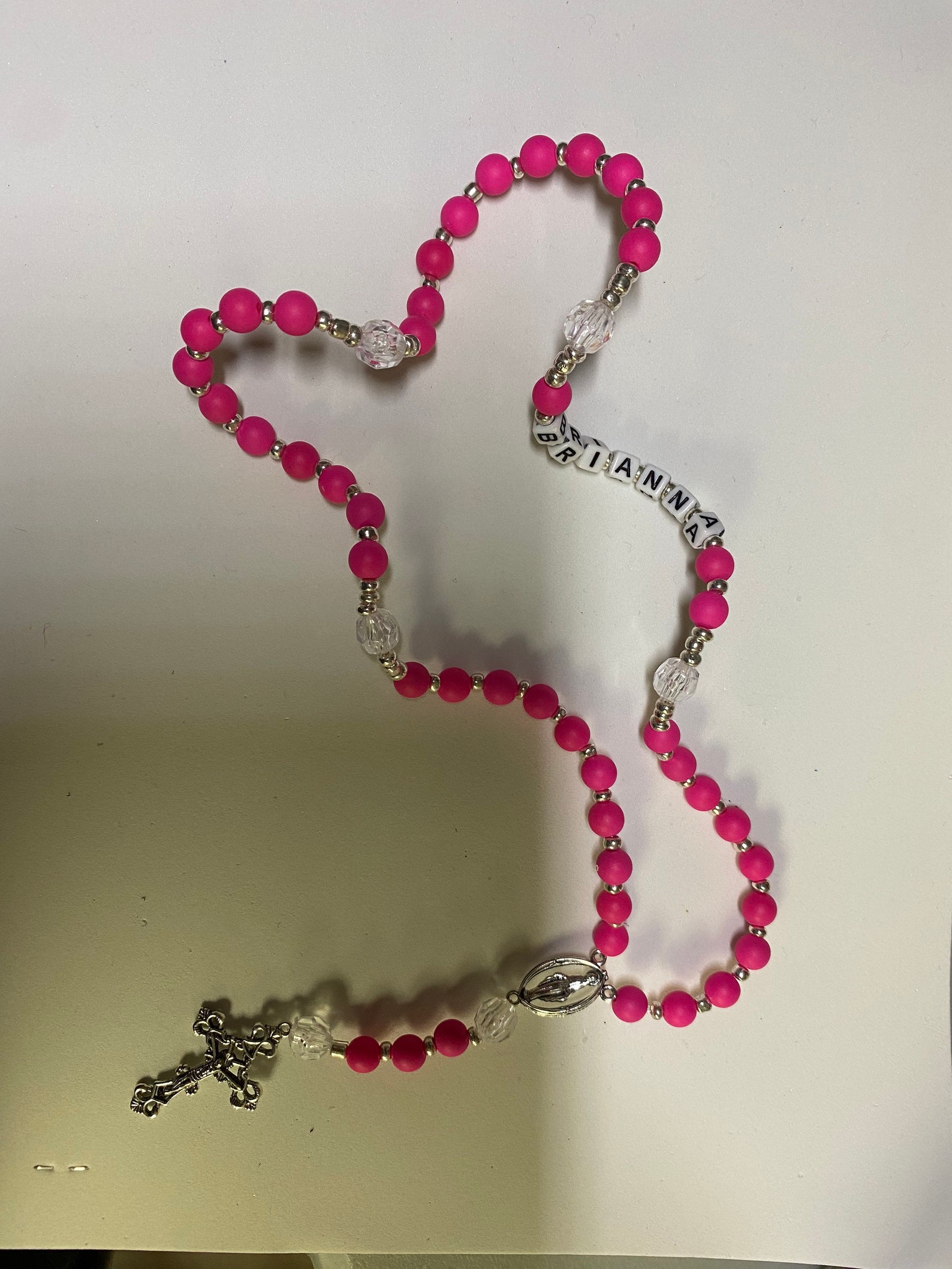 Personalized rosary beads with name Etsy